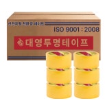 대영 박스테이프 100M 택배 포장용 OPP 투명테이프 40개 : 에이치엠테크