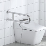 장애인화장실 손잡이 L형 좌 왼쪽 스테인리스 특수형 노인 어르신 : 모칸도