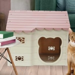 판다쇼핑몰 리빙하우스 인디핑크 펫하우스 플라스틱강아지집 : 홈앤오피스A