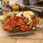 강명희 닭다리살 춘천 냉장 웰빙닭갈비 1kg 4-5인분 : 춘천그린식품 강명희