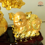재물을 불러주는 돈나무 황금돼지 인테리어 장식품 재수 재물 : 동방불교사