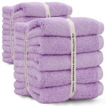 코튼클라우드 호텔타올 코마사 40수 라벤더 (리본포장) 210g 10개입 1개 : 슈팅배송