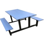 야외 매점 테이블 식당 휴게실 접이식 식탁 테라스 휴게소 일체형 탁자 카페 공원 펜션 매점테이블 편의점 1. 방화판 6인용 강화형 : 우주 쇼핑마켓