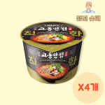 교동반점 짬뽕 직화 X 4개  세븐일레븐 편의점 인기 교동 짬뽕 컵라면 : 청년슈퍼