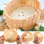 라탄공예 키트 라탄 트레이 만들기 동물 바구니 곰돌이 : 달콩 마트