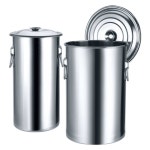 긴 냄비 대형 육수통 스텐 가정용 스테인레스 스틸 버킷 스프 들통 곰솥 식당용 : 에스제이테크놀