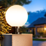 전기 호박등 원형 문주등 야외 조명 LED 가로등 정원 PC 글로브 구슬등 15호 PL : 신성나라