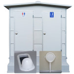 C 재래식화장실 재래식변기1개 소변기1개 ES-2 산업용 공사장 야외화장실 캠핑장 : 신일에스피