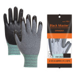 NBR 코팅장갑 블랙마스터 반코팅 작업 장갑 다용도 안전장갑 : 라텍스장갑