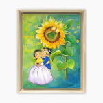 아트앤샵 박승희 원작 꽃분이의 웃음꽃 허그시리즈 둥글림이 예쁜 품 속(해바라기) 6호 : ARTNSHOP