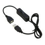 USB 전원 케이블 스위치 on/off usb연장 1m 2m : 퓨어에이브이