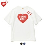 휴먼메이드 반팔티 데일리 라운드 커플 반팔 티셔츠 HUMAN MADE 레드 S : 라미토리온