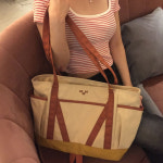 마흐 영투어 토트백 옐로우크림 : 마흐