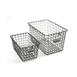 [TVS] 932 Wire Basket Silver 2size 와이어바스켓 실버/러스틱 : 더 빌리지 샵