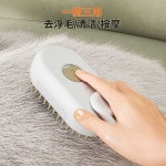 고양이 스팀 브러쉬 관리 스프레이 마사지 털 빗 브러시 동물 애완 강아지 그루밍 미용 화이트 : 장가네김하나