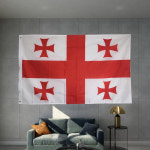 Knights Templar 레전드 플래그 프리소닉 십자가 라운드 배너 PONGEE 폴리 : 해피지수3