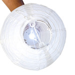 LED 한지 전등갓 20cm 공예 연등 종이갓 조명등 등불 등만들기 한옥조명 원형 한지등 : 더존상회