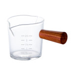BRC 우드손잡이 투웨이 에스프레스 눈금 커피 샷잔 샷글라스 70ml : 바레코