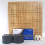 행복한 2cm 원목 바둑판세트 바둑판 장기판 바둑알 대나무 바둑알케이스 각인가능 각인선물 : 행복한쇼핑몰