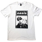 [M,L,XL,2XL 국내배송] 공식 OASIS 오아시스 Noel & Liam Boxed Photo 반팔 티셔츠 (화이트) : 매드몽키