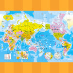 세계 지도 퍼즐 1000 피스 PL1134 : 콩나물상사