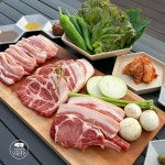 난축맛돈 실속 선물세트(흑돼지 모듬, 약1.5kg) : 보리포크마켓