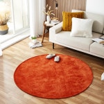 모던하우스 먼지없는 생활방수 원형러그 오렌지 150R  CB3323010 : 2001분당점 모던하우스