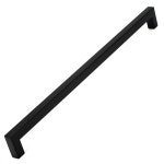 가구손잡이 사각스텐 2구손잡이 검정(320) 싱크대 신발장 서랍장 장롱 2홀 : 캐슬금속철물