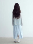 길이 레그 스트레이트 스트라이프 허리 신작 코튼 하프 슬릿 H7133 중간 사이드 가을/ : 나무컴온라인
