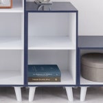 미니책장 슬림 낮은 오픈 침대옆 좁은 틈새장 다리형 2단 책장 400 선반 : 우서방네잡화점