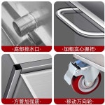 스테인리스 사각탱크 이동식 사각 저수조 산업용 끌차 급수 스텐 SUS 201 50x30x40cm 60kg : 재민이몰