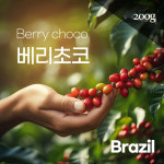 [향기나무커피]당일 로스팅 스페셜티 원두 커피 브라질 베리초코(Brazil/Berry Choco) 200g : 향기나무커피팩토리
