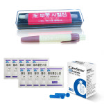 약국 무통 PVC사혈기+사혈침100p+알콜솜10매 채혈기세트 : 태리메디칼