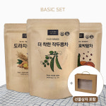 착한농부 베이직 선물세트 3종 더착한 작두콩차 호박팥차 도라지 생강차 삼각티백 : 유앤티커머스