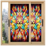 체크 창문 유리창 유리문 시트지 필름 사무실 화장실 샤워실 부스 칸막이 레트로 고전 감성 1 40x60cm WxH : 봉구앤디