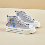 블라벨리 한국판 하이탑 스니커즈 여 2024 가을 신상 학생 러닝 스니커즈 키높이HY237 : 트렌드패피