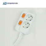 현대 절전 개별 2구 1.5M 이동식 멀티탭 : 강남대흥