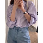 스캔들 17회 옷 백설아 한보름 셔츠 남방 여성 의류 블라우스 연애인 휴가룩 패션 코디 휜색 : 칸모르