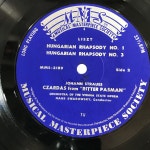 LP Liszt Ungarische Rhapsodien Nr. 1, 2, 3 Und 6 Johann Strauss 30,980-35 자켓 EX 알판 EX+  년제작 수입 : 엘피하우스
