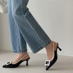 [H3032] 새로이클라쓰 스틸레토 여성 슬링백 정장 힐 구두 : 새로이클라쓰