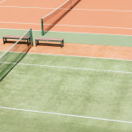 헤이픽쳐 오전의 테니스 코트 스포츠 빈티지 그림 사진 감성 인테리어 액자 아트 포스터 : 헤이픽쳐