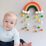 무지개 마크라메 돌 셀프 백일 아이방 아기방 어린이집 생일파티 꾸미기 카페 인테리어 소품 : 알콩달콩 shop