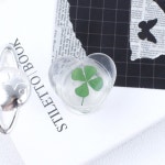 맥세이프 그립 톡홀더 4p 네잎클로버 행운 탈부착 미러 핑거링 레진 누워서 핸드폰거치대 : 아스카스샵