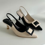 [H3032] 새로이클라쓰 스틸레토 여성 슬링백 정장 힐 구두 : 새로이클라쓰