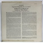 LP Liszt Ungarische Rhapsodien Nr. 1, 2, 3 Und 6 Johann Strauss 30,980-35 자켓 EX 알판 EX+  년제작 수입 : 엘피하우스