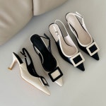 [H3032] 새로이클라쓰 스틸레토 여성 슬링백 정장 힐 구두 : 새로이클라쓰