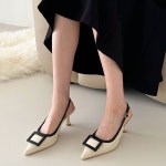 [H3032] 새로이클라쓰 스틸레토 여성 슬링백 정장 힐 구두 : 새로이클라쓰