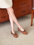 [디어준] 비셀 1175 스퀘어코 러블리 하트 자수 리본 푹신 쿠션 발편한 플랫 2cm (4color) : dearjun