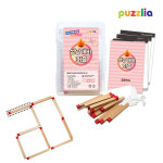 퍼즐리아 성냥개비 퍼즐 문제 사고력 수학 두뇌건강(대형 원목) : 창도미디어62