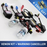 전조등 35W DC 헤드 라이트 HID 키트 슬림 안정기 + 경고 제거기, 전구 H1 H3 H7 H8/9/11 4300K 6000K 10000K 글로우텍 : 한희마켓